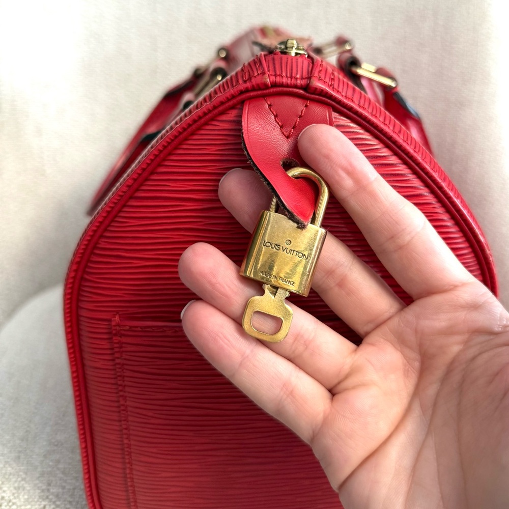 Louis Vuitton Red Satchel - Picture 9 of 17
